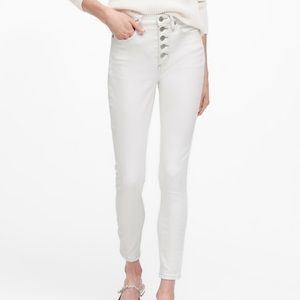 Banana Republic White Skinny Jeans